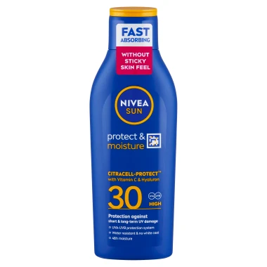 Nivea Sun Protect & Moisture Hydratační mléko na opalování OF 30 200 ml