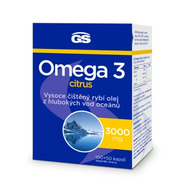 GS Omega 3 citrus 100+50 kapslí