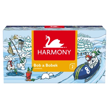 Harmony Bob a Bobek kosmetické utěrky 2 vrstvy 150 ks