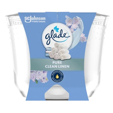 Glade Svíčka Clean Linen 204 g