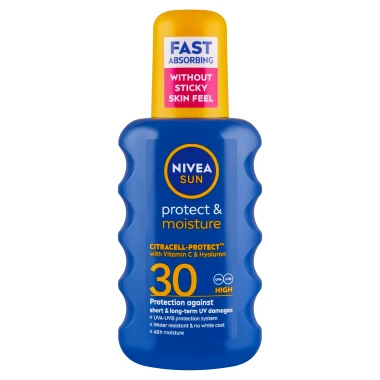 Nivea Sun Protect & Moisture Hydratační sprej na opalování OF 30 200 ml