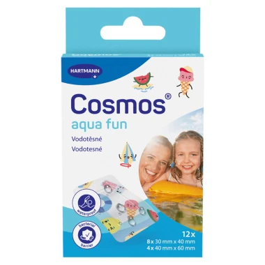 Hartmann Cosmos Aqua Fun vodotěsné náplasti 12 ks