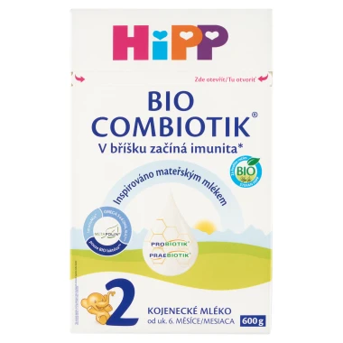 HiPP 2 BIO Combiotik® pokračovací mléčná kojenecká výživa 600 g