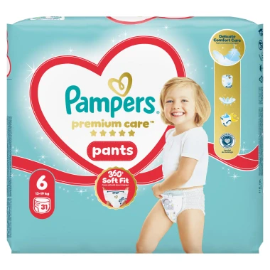 Pampers Premium Care Pants, vel. 6, 31 ks
