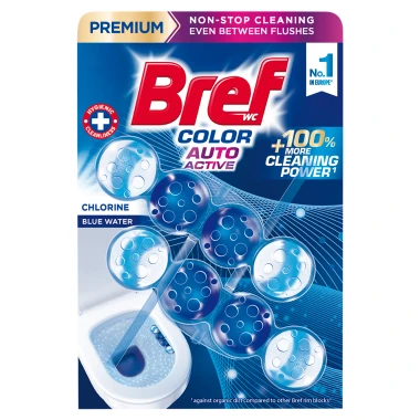 Bref Color Auto Active Chlorine Tuhý WC blok 2 x 50 g