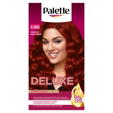 Palette Deluxe barva na vlasy Ohnivě červený 6-888