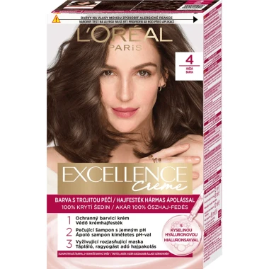 L'Oréal Paris Excellence Créme permanentní barva na vlasy 4.0 hnědá