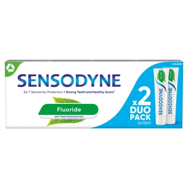 Sensodyne Fluoride Zubní pasta 2 x 75 ml