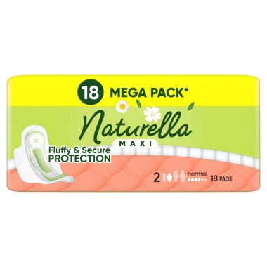 Naturella Maxi Normal Hygienické vložky s křidélky, vel. 2, 18 ks