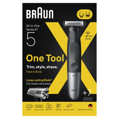 Braun Series X XT5100 Zastřihovač vousů a holicí strojek pro úpravu těla