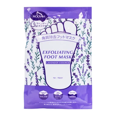 Mooyam Exfoliační maska na nohy Lavender