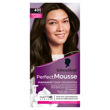 Schwarzkopf Perfect Mousse barva na vlasy Ledové Espresso 400 (4-0)