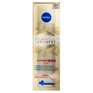 Nivea Luminous630 CC krém 3 v 1 světlý odstín s OF30 40 ml