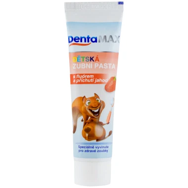 DentaMax Dětská zubní pasta s fluórem a příchutí jahod 50 ml