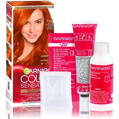 Garnier Color Sensation barva na vlasy intenzivní měděná 7.40