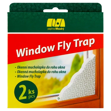 Papírna Moudrý Okenní mucholapka do rohu okna 2 ks