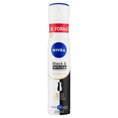 Nivea Black & White Invisible Silky Smooth Sprej antiperspirant 200ml