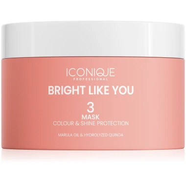 ICONIQUE Professional BRIGHT LIKE YOU Obnovující a ochranná maska pro barvené vlasy 200 ml