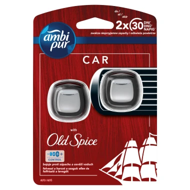 Ambi Pur Old Spice Osvěžovač vzduchu do auta - startovací sada 2 ks