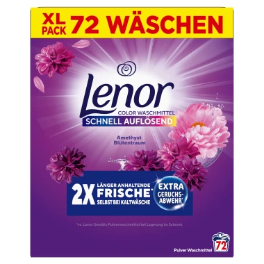 Lenor Amethyst Prací prášek na barevné prádlo 45 PD