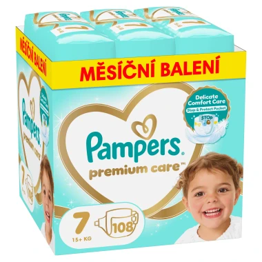 Pampers Premium Care, vel. 7, 108 ks