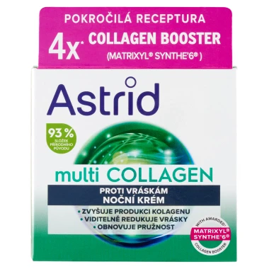 Astrid Multi Collagen Noční krém proti vráskám 50 ml