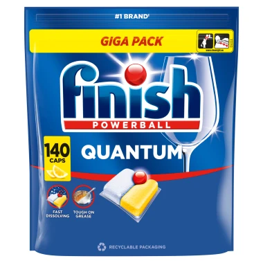 Finish Quantum kapsle do myčky nádobí - Lemon 140 ks