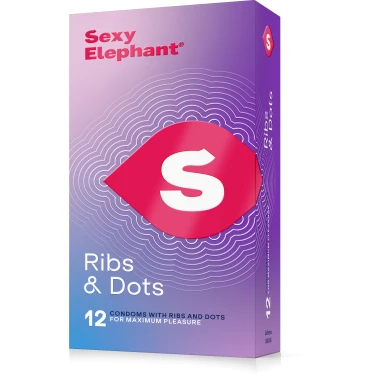 Sexy Elephant Kondomy s vroubky 12 ks