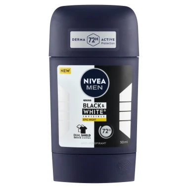 Nivea Black & White Invisible Epic Night Tuhý antiperspirant 50 ml