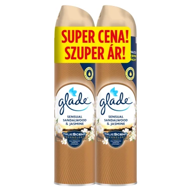 Glade Aerosol Sensual Sandalwood & Jasmine osvěžovač vzduchu 2 x 300 ml