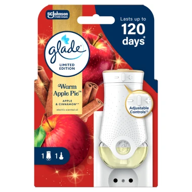 Glade® Electric Scented Oil Elektrický osvěžovač vzduchu s tekutou náplní Warm Apple Pie™ 1+20 ml