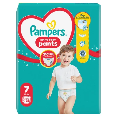 Pampers Active Baby Pants, vel. 7, 38 ks