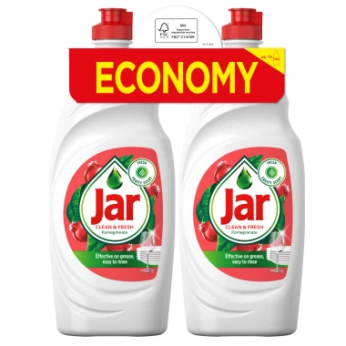 Jar Clean & Fresh Pomegranate & Honeysuckle Tekutý Prostředek Na Mytí Nádobí 1.8L