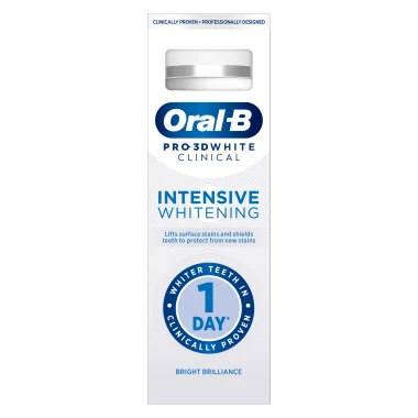 Oral-B Pro 3D White Clinical Zářivý lesk zubní pasta 75 ml