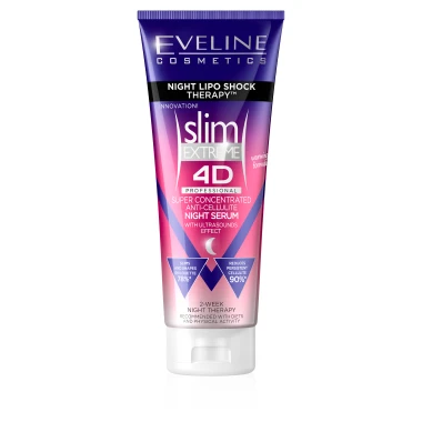 Eveline Cosmetics Night Lipo Shock Therapy Slim Extreme 4D Professional sérum proti celulitidě 250 ml