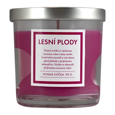Q-Home vonná svíčka lesní plody 195g s víčkem