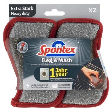 Spontex Flex & Wash Heavy Duty houba 2 ks