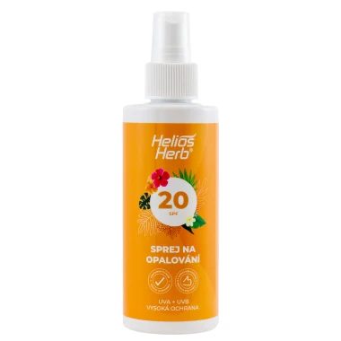 Helios Herb Sprej na opalování SPF 20 s beta karotenem 200 ml