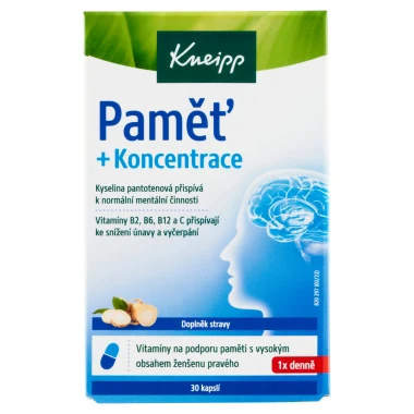 Kneipp Paměť + koncentrace 30 ks 15g