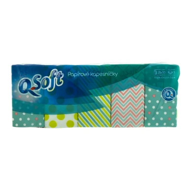 Q-Soft Papírové kapesníčky 3vrstvé 20 x 10 ks