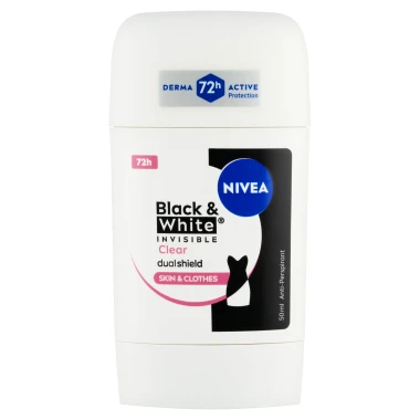 Nivea Black & White Invisible Clear Tuhý antiperspirant 50 ml