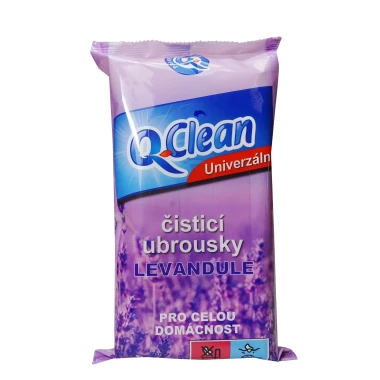 Q-Clean Univerzální ubrousky Levandule 50 ks