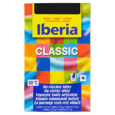 Iberia Classic Barva na všechny látky černá 2 x 12,5g