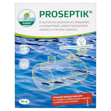 Proseptik Enzymatický přípravek pro zkapalnění a rozklad fekálií 4 x 20 g