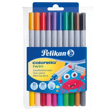 Pelikan fixy sada oboustr. 10ks, 20barev