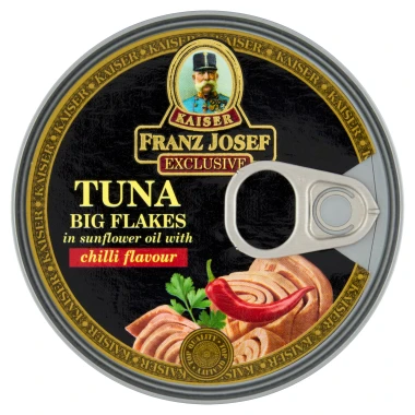 Franz Josef Kaiser Exclusive Tuňák kousky ve slunečnicovém oleji s chilli 170 g