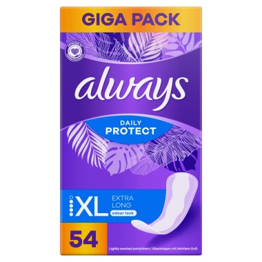 Always Daily Protect Extra Long Intimky proti zápachu 54 ks