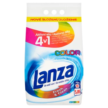 Lanza Fresh & Clean Color Prací prášek na barevné prádlo 90 PD