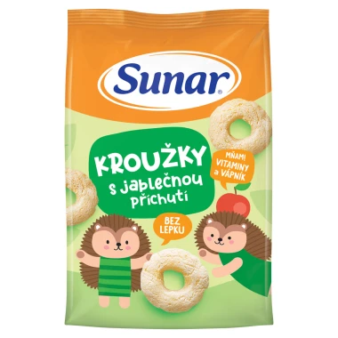 Sunar kroužky s jablečnou příchutí 50 g
