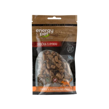 Energy Pet Pamlsky srdce s rybou 50 g